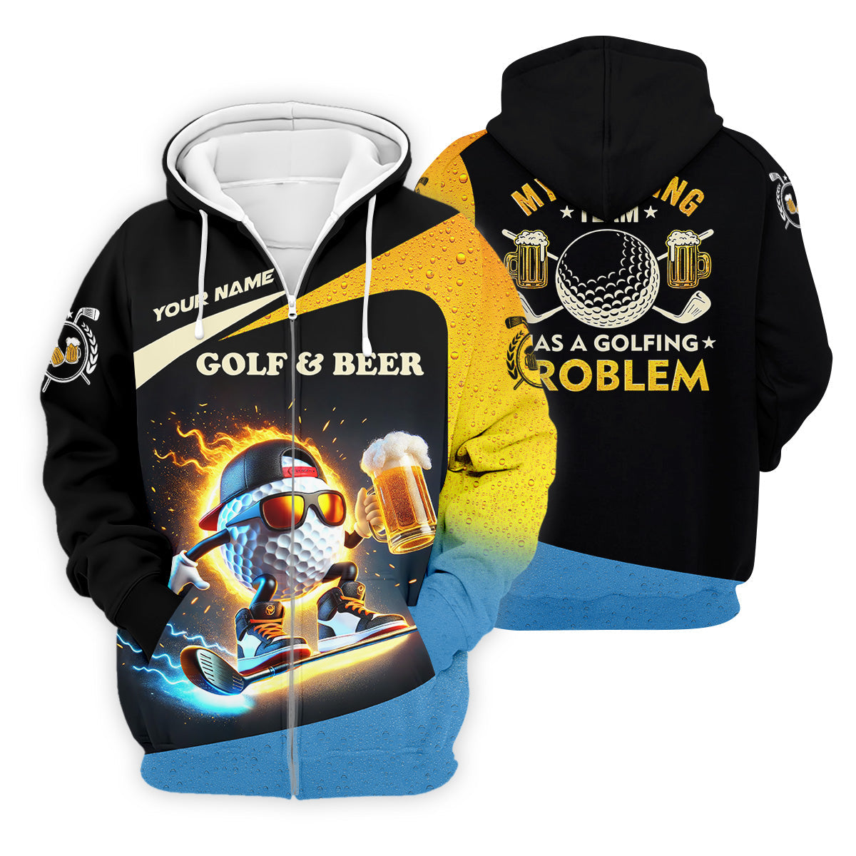 My Drinking Team Has A Golfing Problem Funny Golf Polo Shirt, Gift For Golfers, Team Golf Shirts