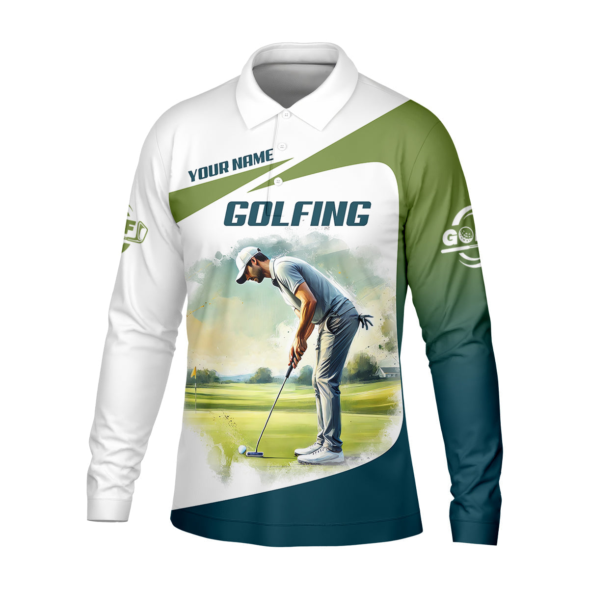 Custom I Like Big Putts And I Can Not Lie Funny Golf Polo Shirt, Gift For Golfers, Mens Golf Gift