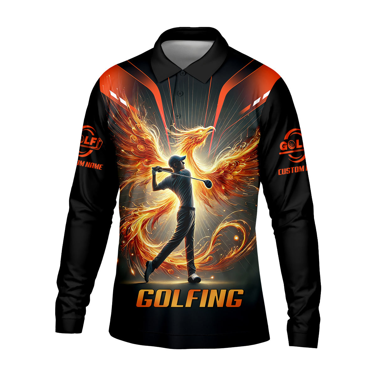 Custom Men's Golf Polo Shirt, Golfing Apparel, Golf Gifts For Men