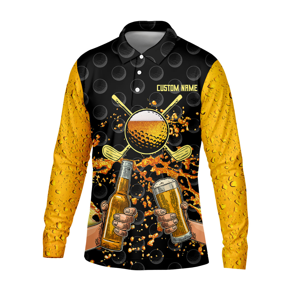 My Drinking Team Has A Golfing Problem Custom Men's Golf Polo Shirt, Funny Golf Shirt, Dad Golf Gift