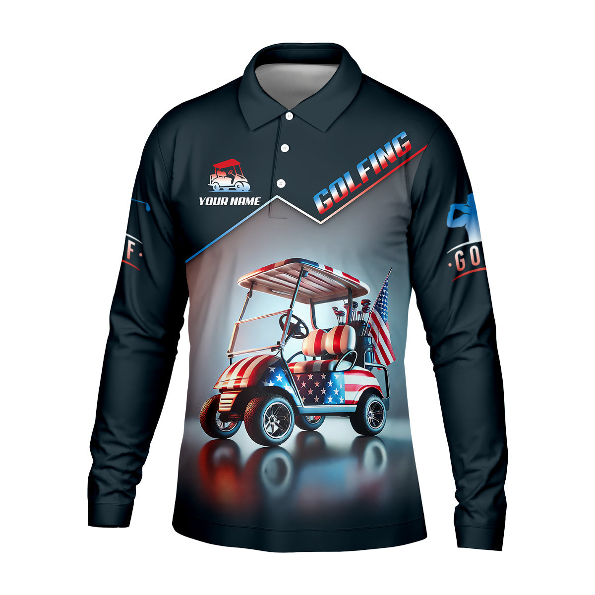 This Is How I Roll Custom Men's Golf Polo Shirt, Funny Golf Shirt, Dad Golf Gift