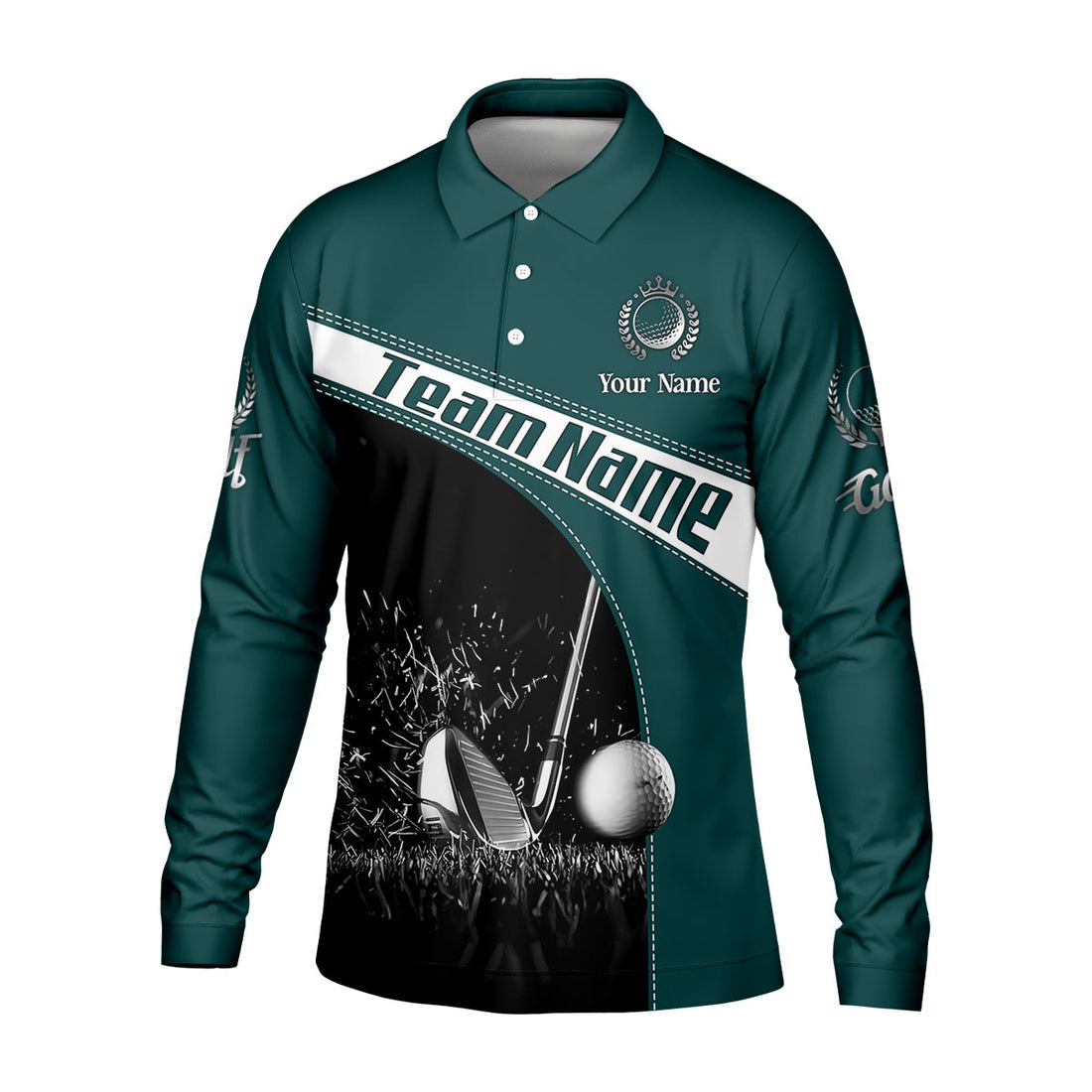 Weapons Of Grass Destruction Custom Men's Golf Polo Shirt, Funny Golf Shirt, Dad Golf Gift