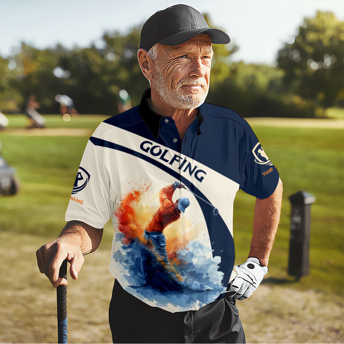 Back Nines Matter Custom Golf Polo Shirt, Funny Golf Shirt, Golf Polos For Men, Dad Golf Gift