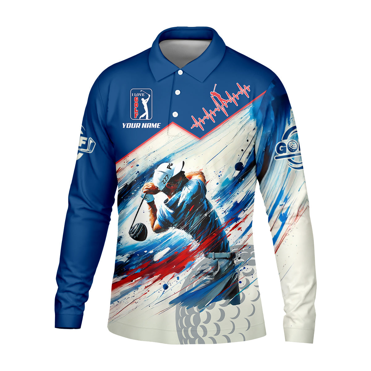 It Takes A Lot Of Balls To Golf The Way I Do Custom Men's Golf Polo Shirt, Mens Golf Gift, Mens Golf Shirt