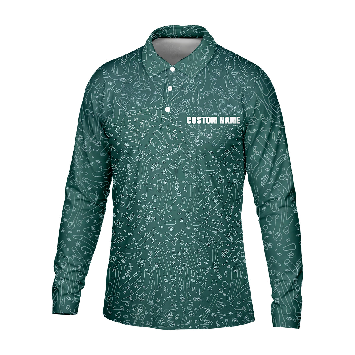 Masters Custom Funny Golf Polo Shirt, Gift for Dad, Christmas Golf Gift