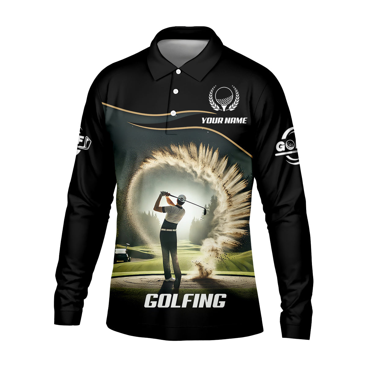 Custom Elite Golfer Golf Polo Shirt, Gift For Golfers, Mens Golf Gift
