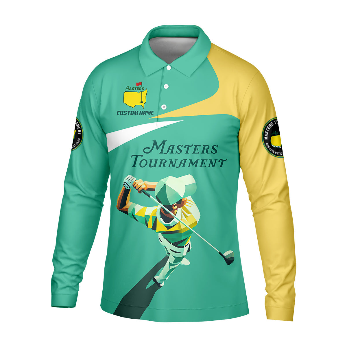 Master Tournament Custom Men's Golf Polo Shirt, Golf Gifts For Dad