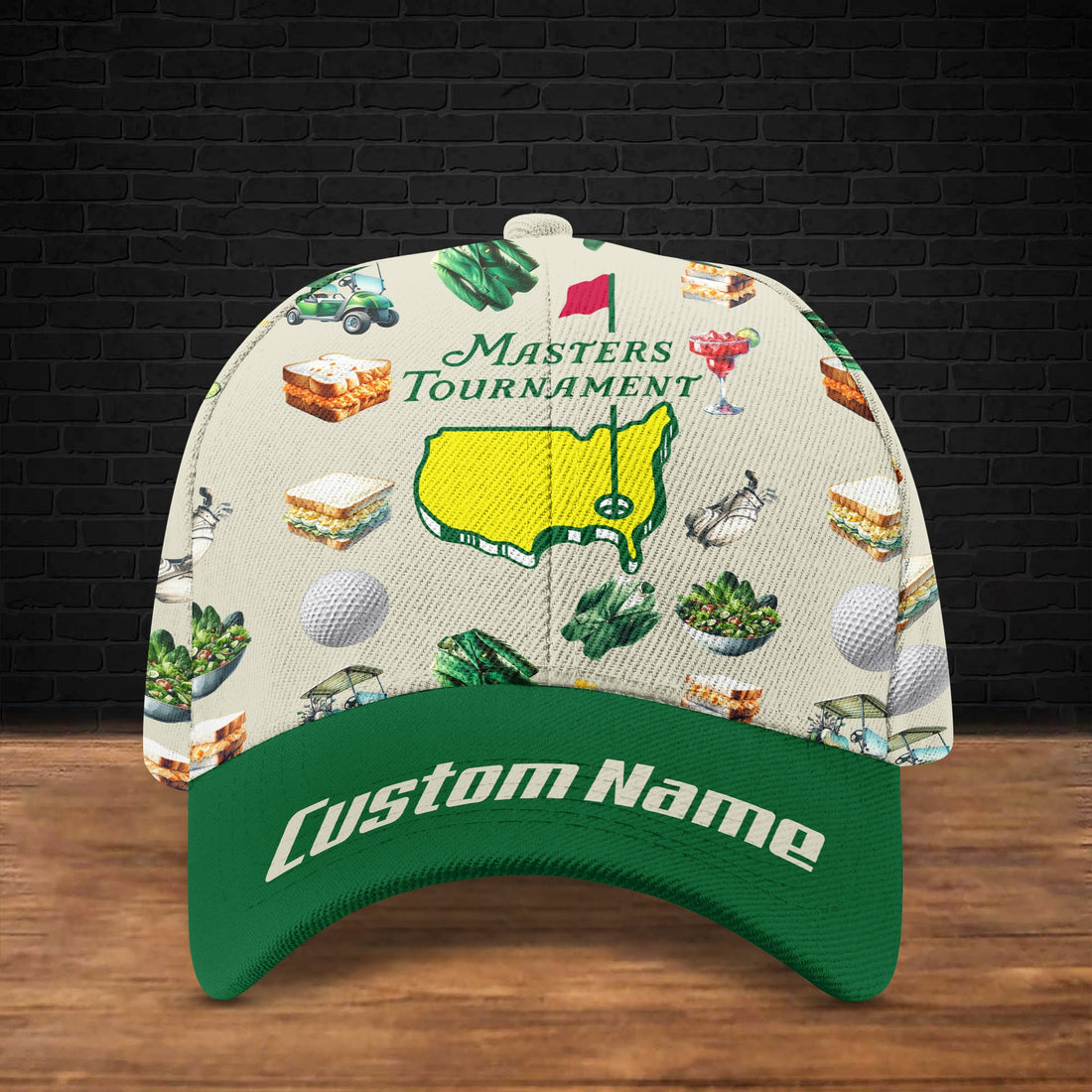 Custom Augusta Master Tournament Golf Cap, Mens Golf Gift, Gift For Dad, Funny Golf Cap