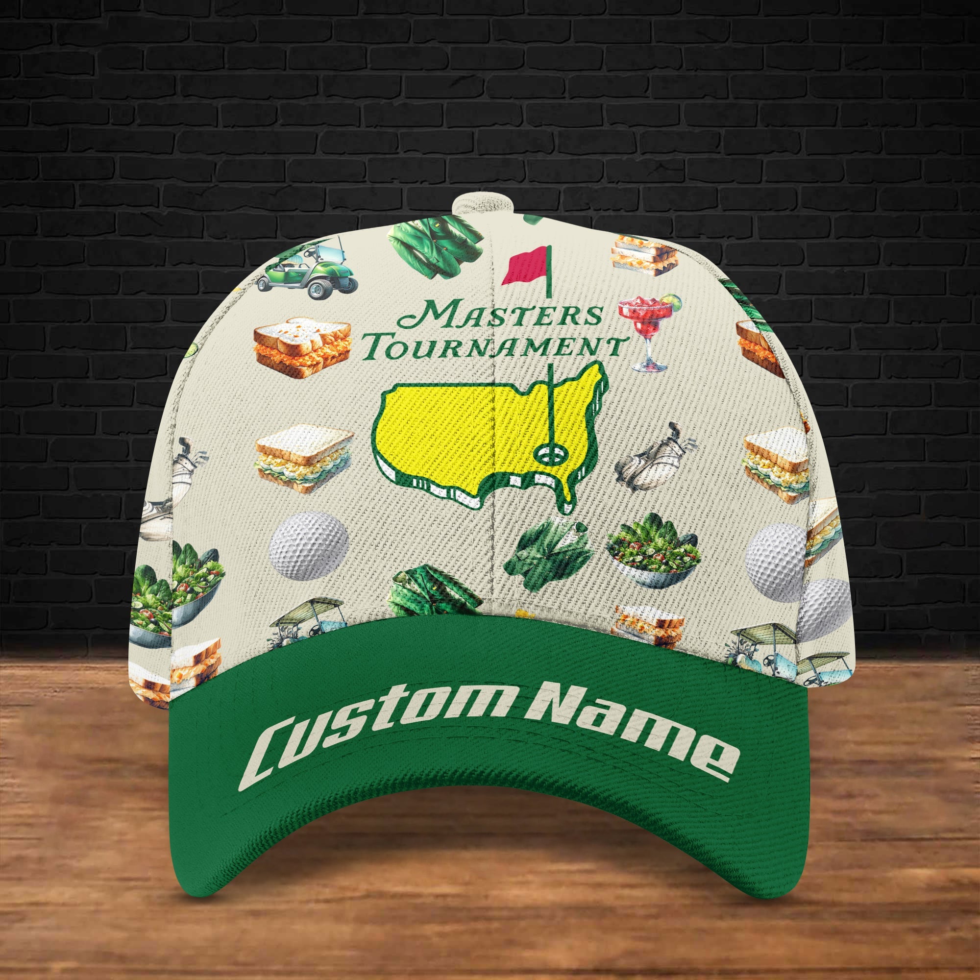 Custom Augusta Master Tournament Golf Cap, Mens Golf Gift, Gift For Dad, Funny Golf Cap