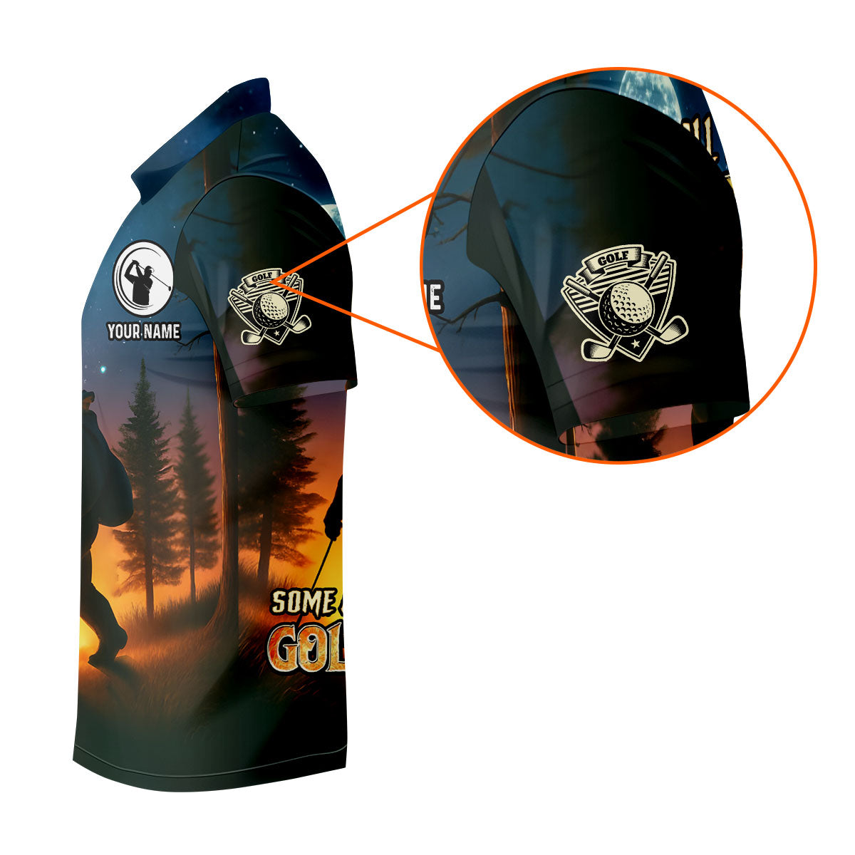 Not All Who Wander Are Lost Some Are Looking For Golf Balls Mens Funny Golf Shirts, Customized Golf Polos