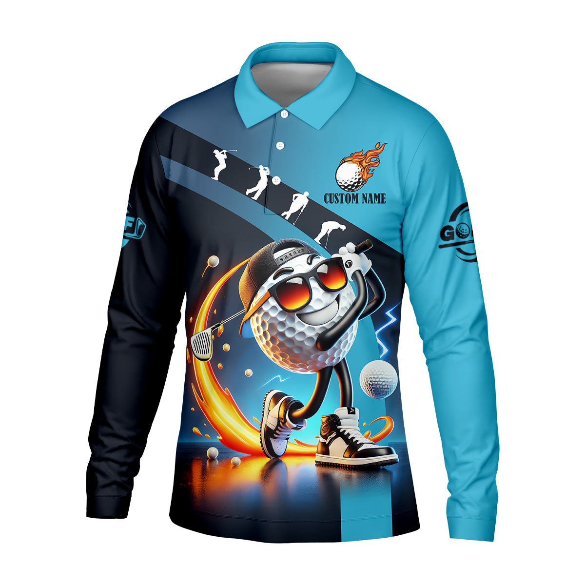 Things I Do In My Spare Time Custom Funny Golf Polo Shirt, Christmas Golf Gift