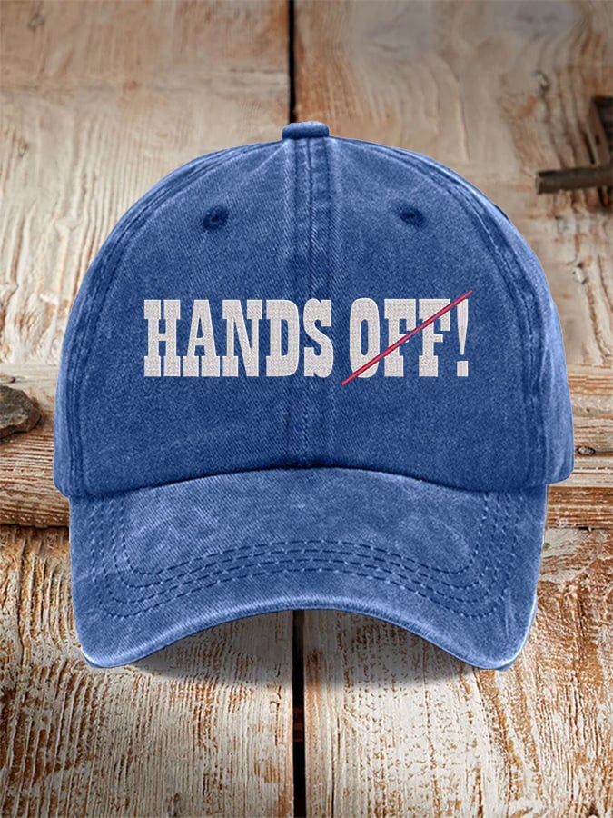Hands Off Embroidered Baseball Cap, Funny Dad Hat, Gift For Dad