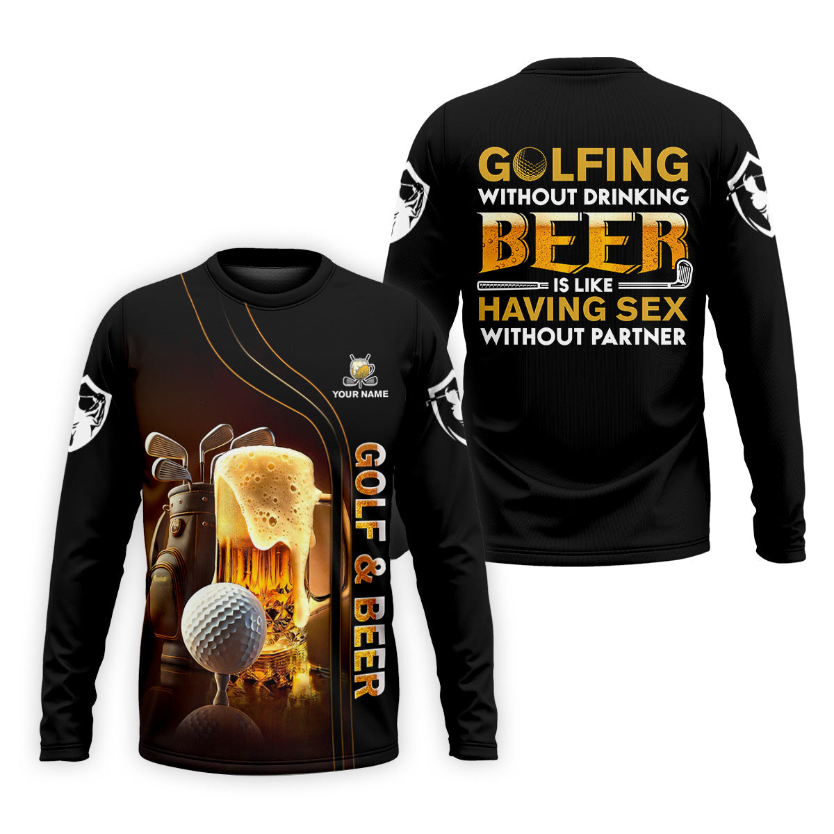 Golfing Without Drinking Beer Men's Golf Polo Shirt, Golf Beer Shirt, Fun Golf Polo Shirt, Golf Gift For Him