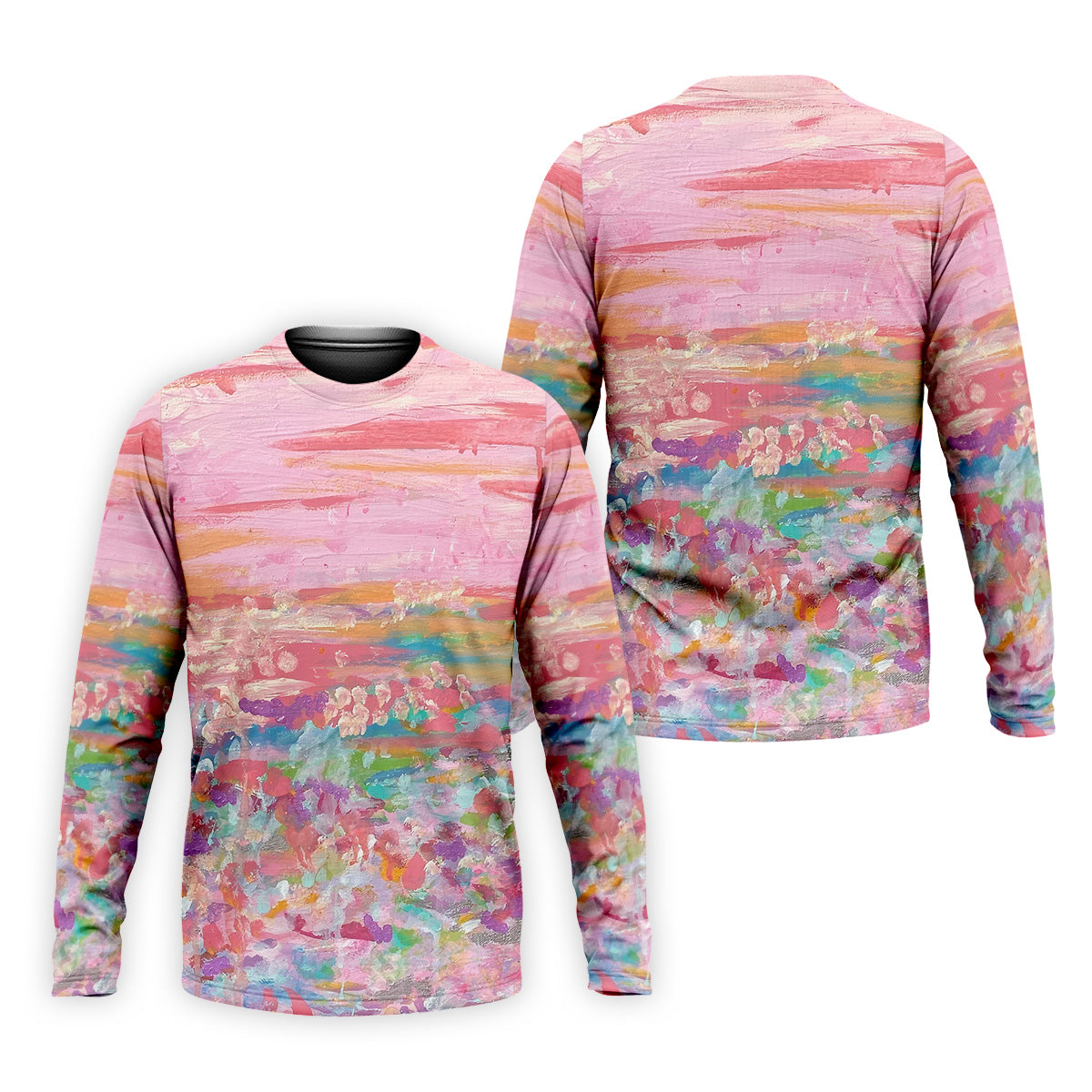 Ombre Colorful Breast Cancer Golf Shirt, Mens Pink Golf Polo, Matching Golf Shirt, Golf Gift For Men