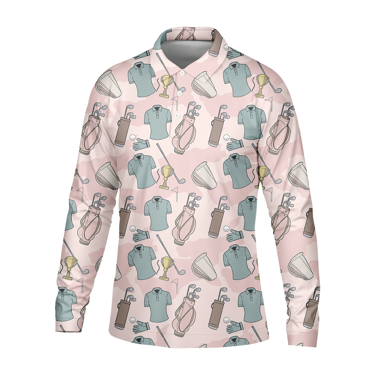 Pattern Golf Shirt, Long Sleeve Golf Shirts, Golf Gift Ideas For Him, Matching Golf Shirts, Golf Shirts For Men