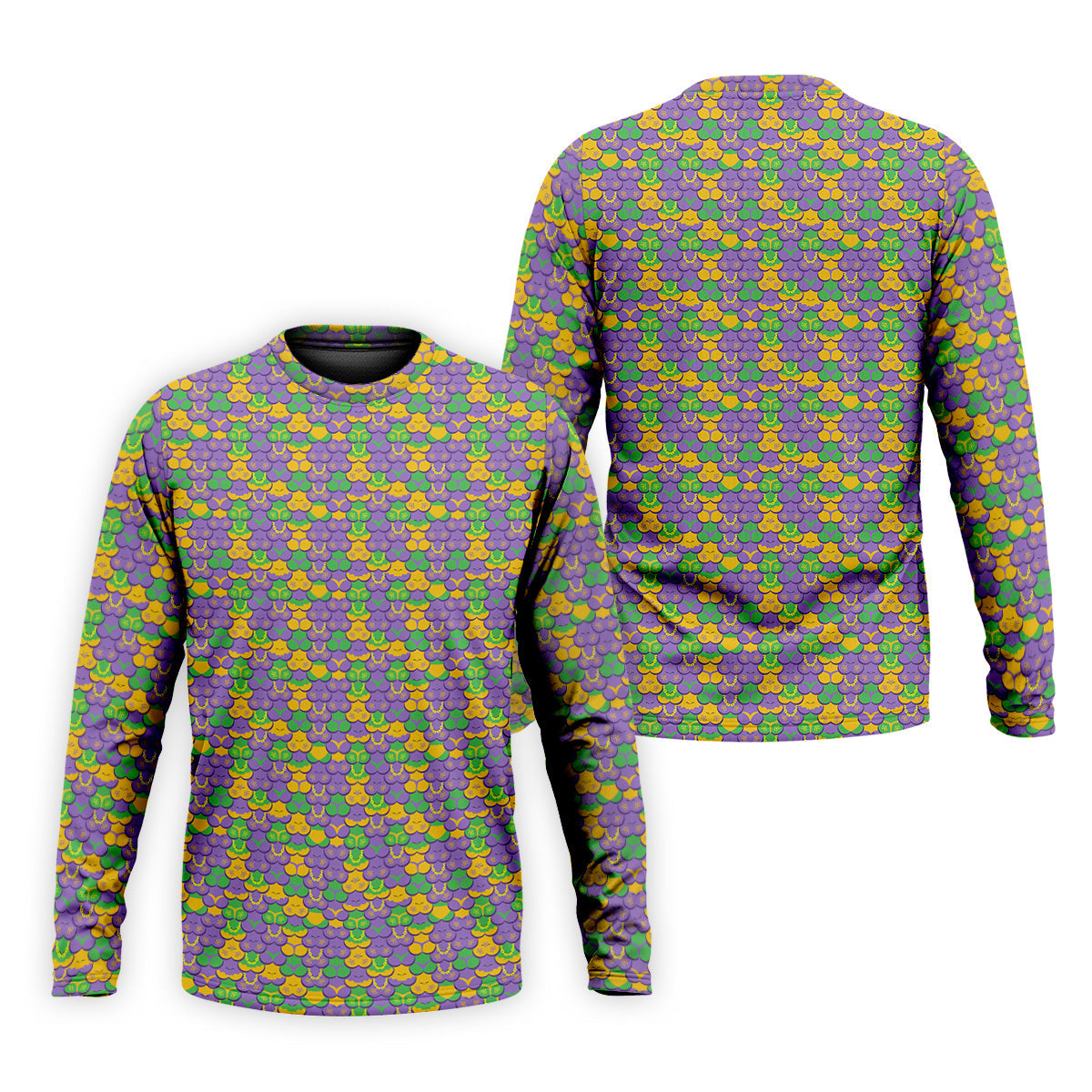 Funny Boob Mardi Gras Men's Golf Polo Shirt, Fun Golf Shirt For Men, Mardi Gras Polo, Funny Golf Shirt