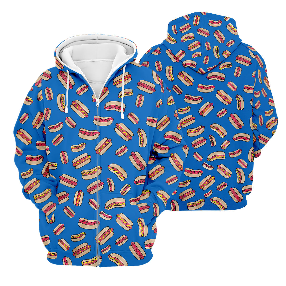 Men's Golf Polo Shirt, Hotdog Funny Golf Shirt, Dad Golf Gift