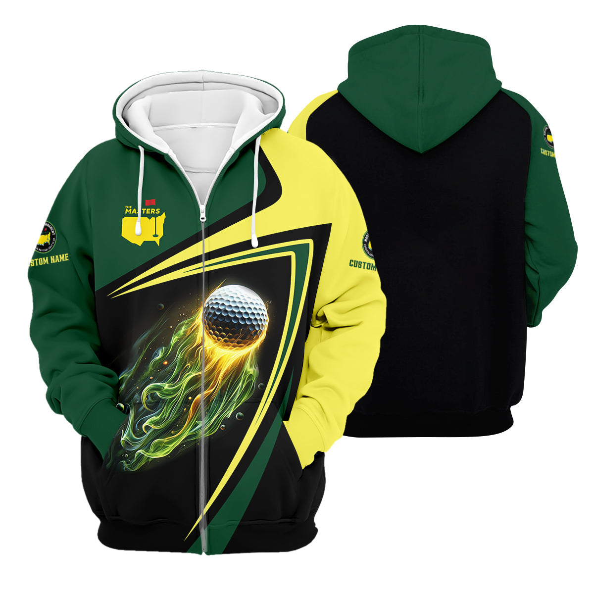 Custom Golf Ball Master Tournament Polo Shirt, Golfing Apparel, Mens Golf Gift, Funny Golf Polos