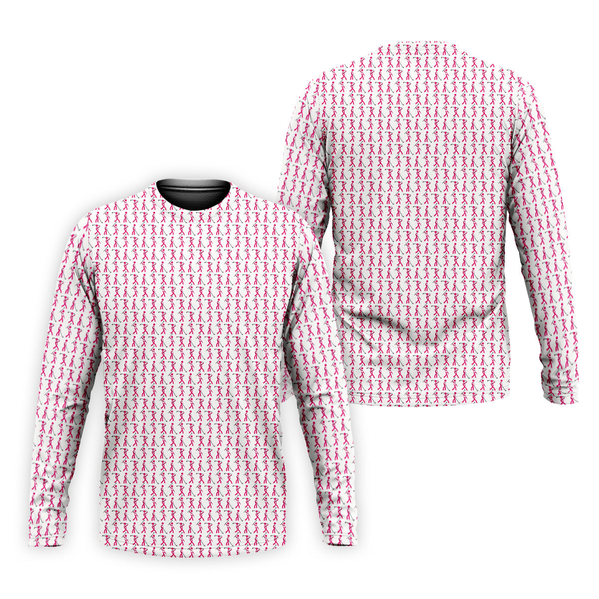 Funny Stick Breast Cancer Golf Shirt, Breast Cancer Support Shirts, Funny Men Golf Polo Shirt