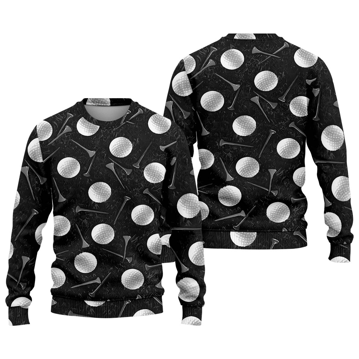 Golf Balls Black Men's Golf Polo Shirt, Funny Golf Shirt, Gifts For Golfer