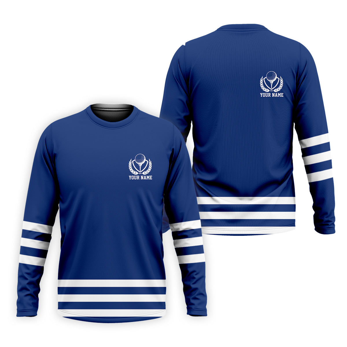 Blue And White Striped Golf Shirt, Golf Tops For Men, Mens Golf Polo Shirts, Cool Golf Gifts, Golfing Apparel