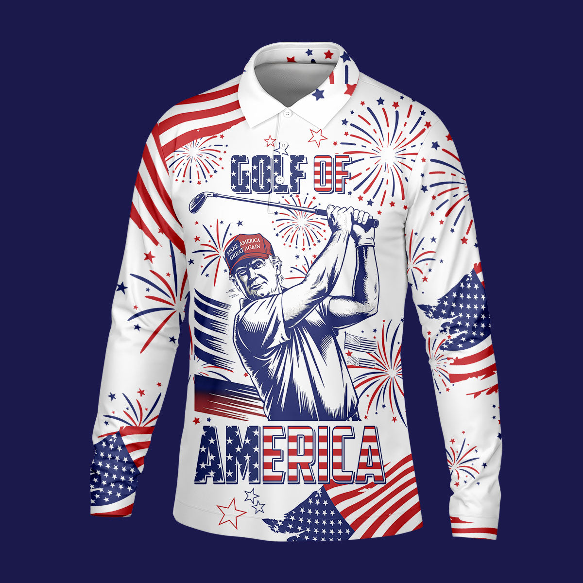 Golf Of America Golf Polos For Men, Funny Golf Shirt, Mens Golf Gift, Gift For Golfers, Golf Presents For Dad