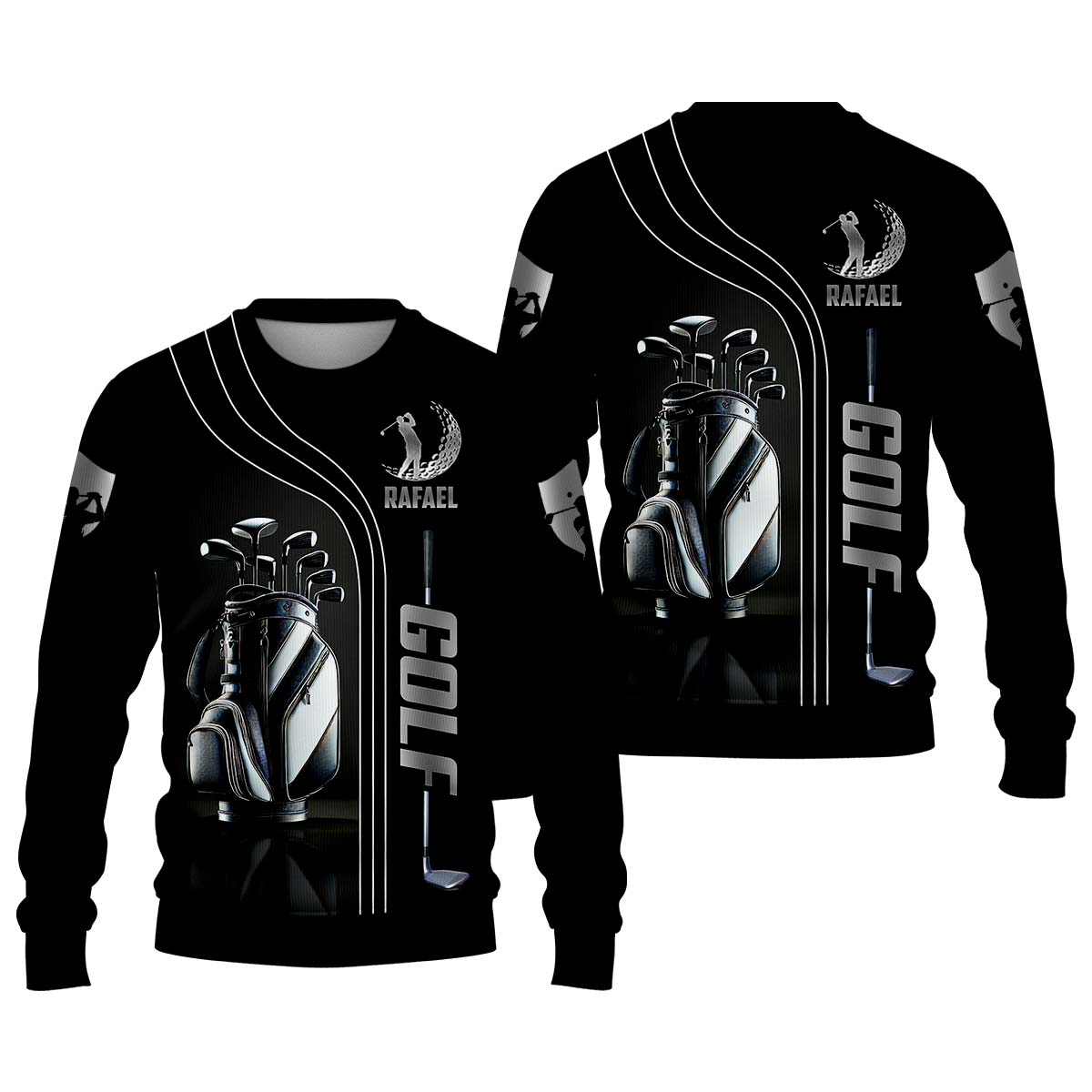 Custom Name Men's Golf Polo Shirt, Funny Golf Shirt, Gifts For Golfer