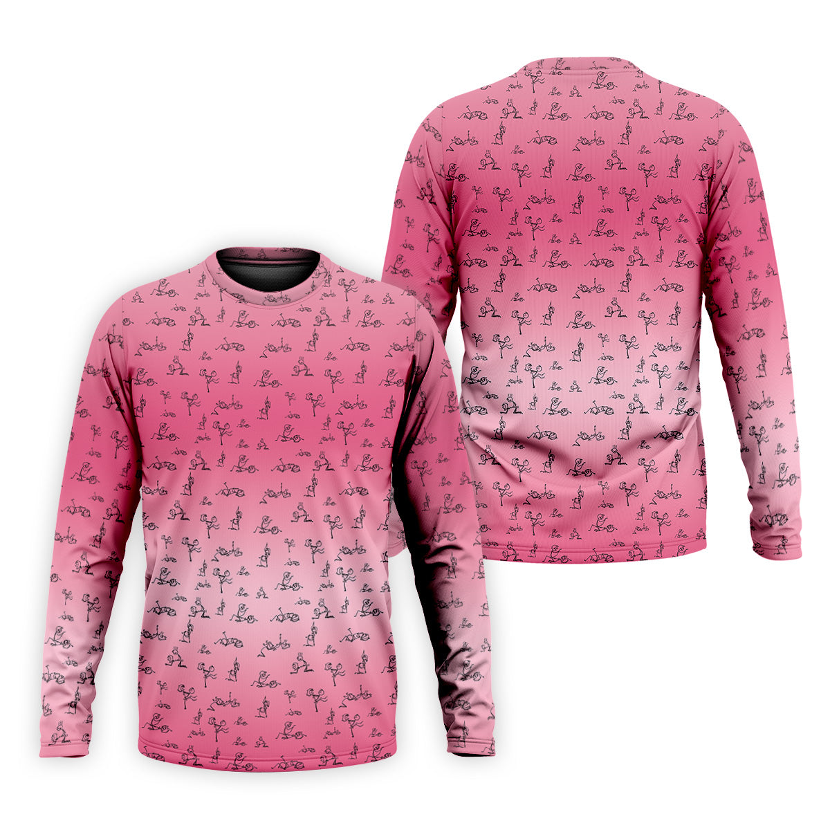 Funny Stickman Men's Pink Golf Polo, Unique Gift For Golfer, Golf Accessories For Men