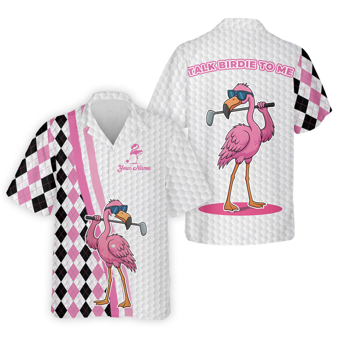Flamingo Golf Shirt, Argyle Golf Shirt, Golf Gift Ideas For Him, Matching Golf Shirts, Golf Shirts For Men