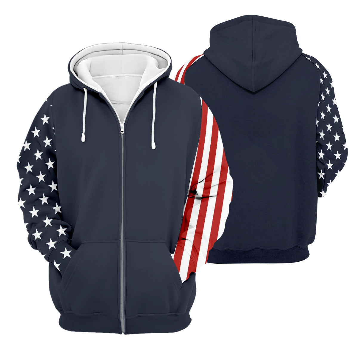 American Flag Golf Polo Shirt, Mens Golf Gift, Patriotic Golf Shirt