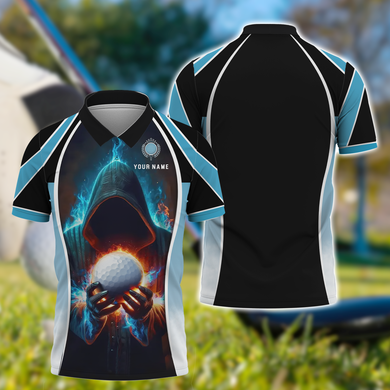 Custom Name Men's Golf Polo Shirt, Funny Golf Shirt, Gift For Golfers