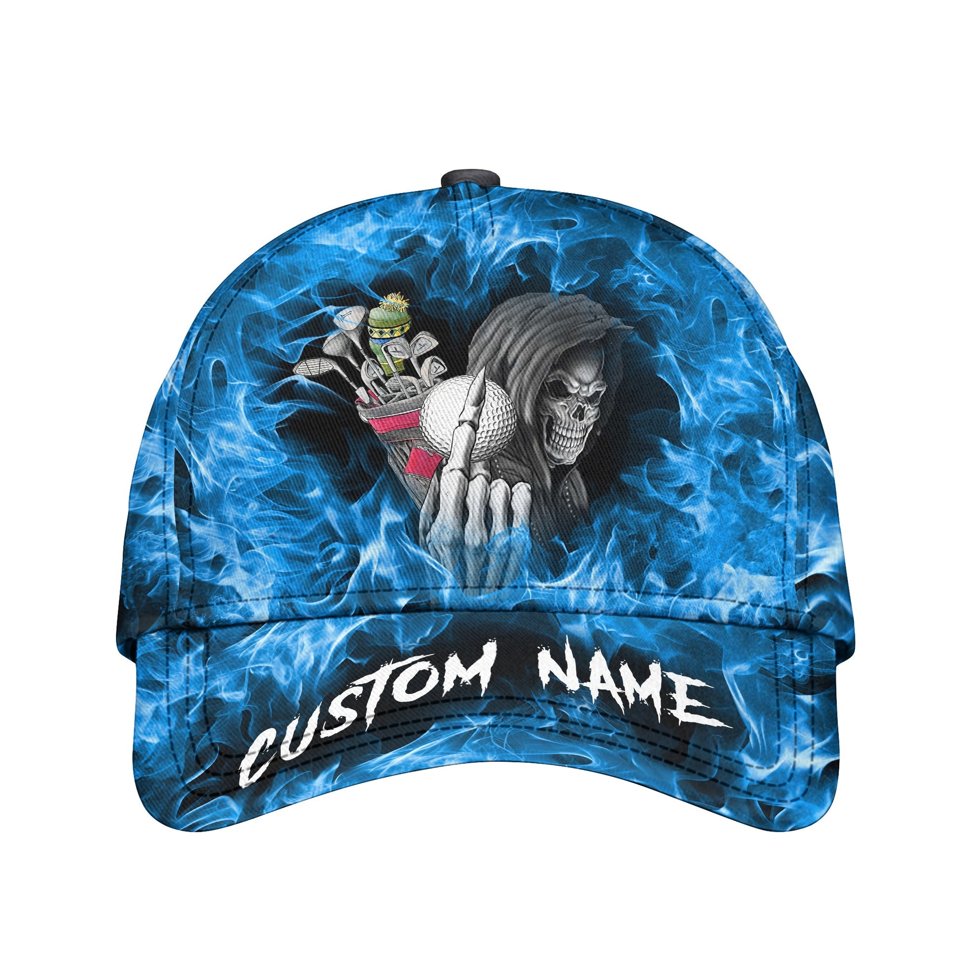 Skull Cap, Custom Golf Cap, Gift Ideas For Golfer