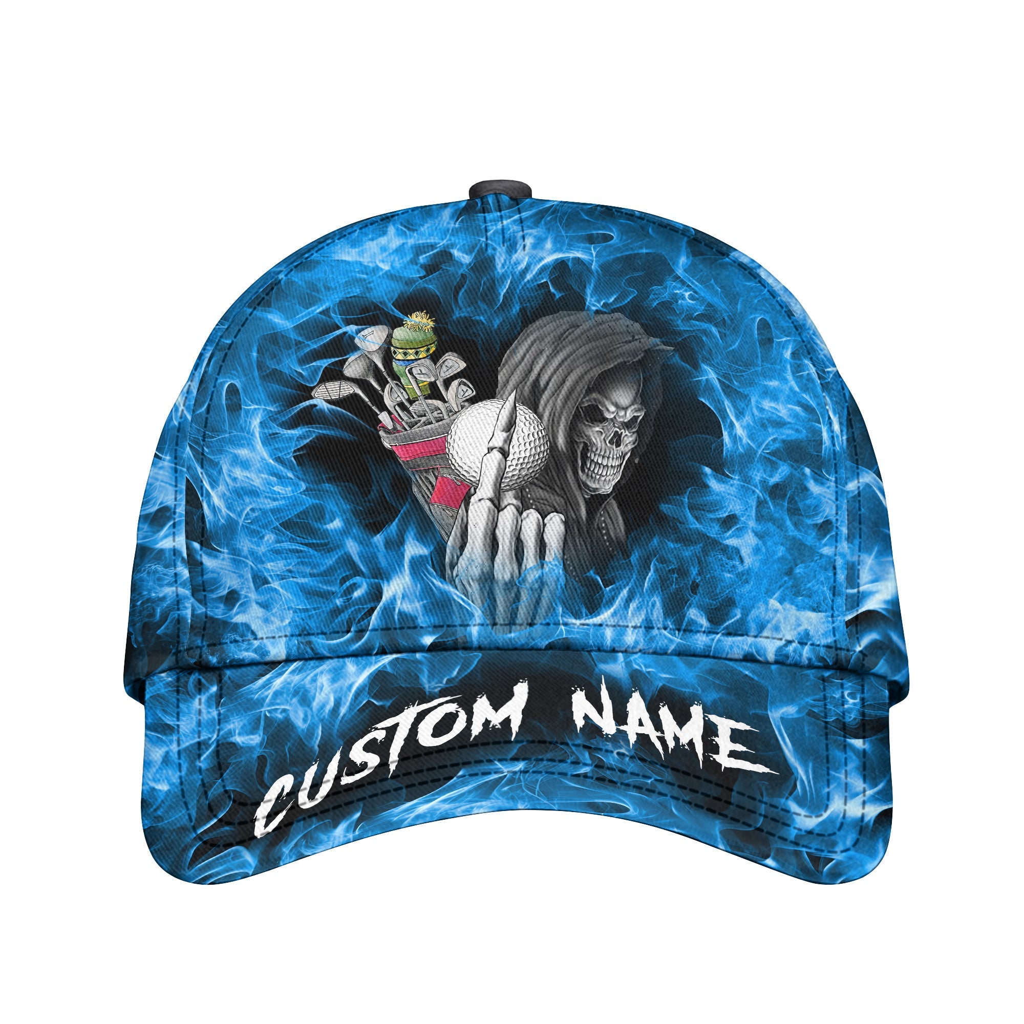 Skull Cap, Custom Golf Cap, Gift Ideas For Golfer