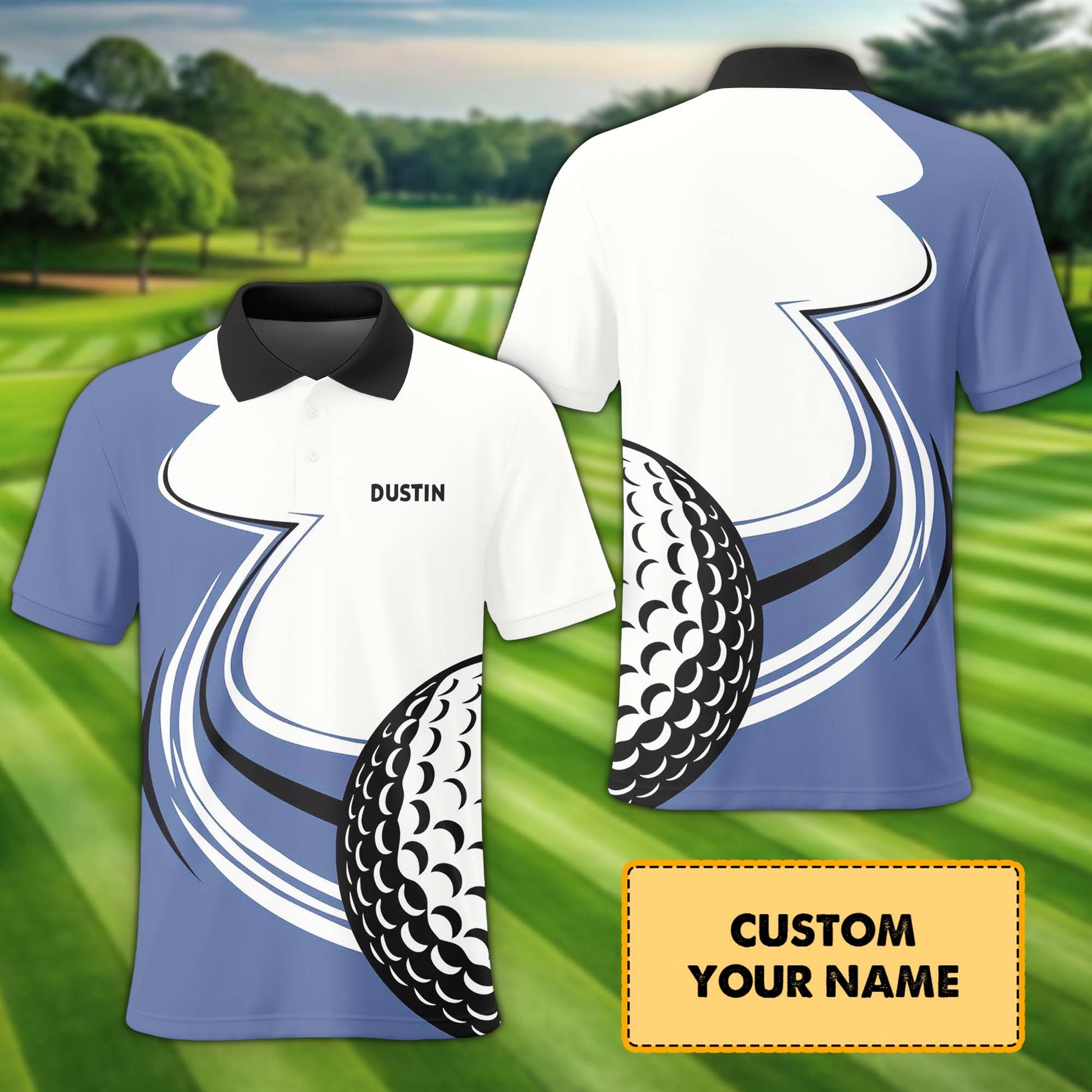 Custom Name Golf Polo Shirt, Golf Shirt, Gift For Golfers