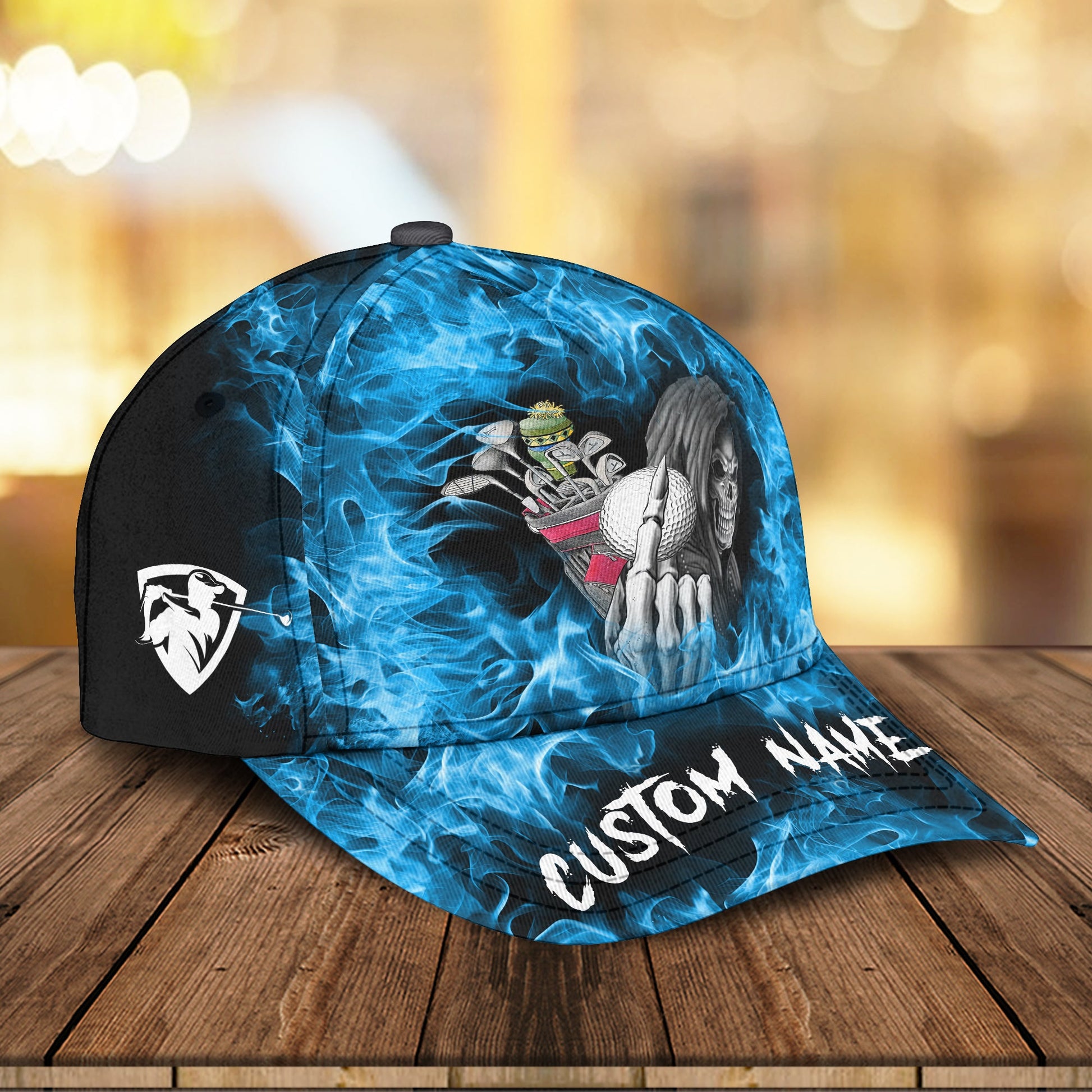 Skull Cap, Custom Golf Cap, Gift Ideas For Golfer