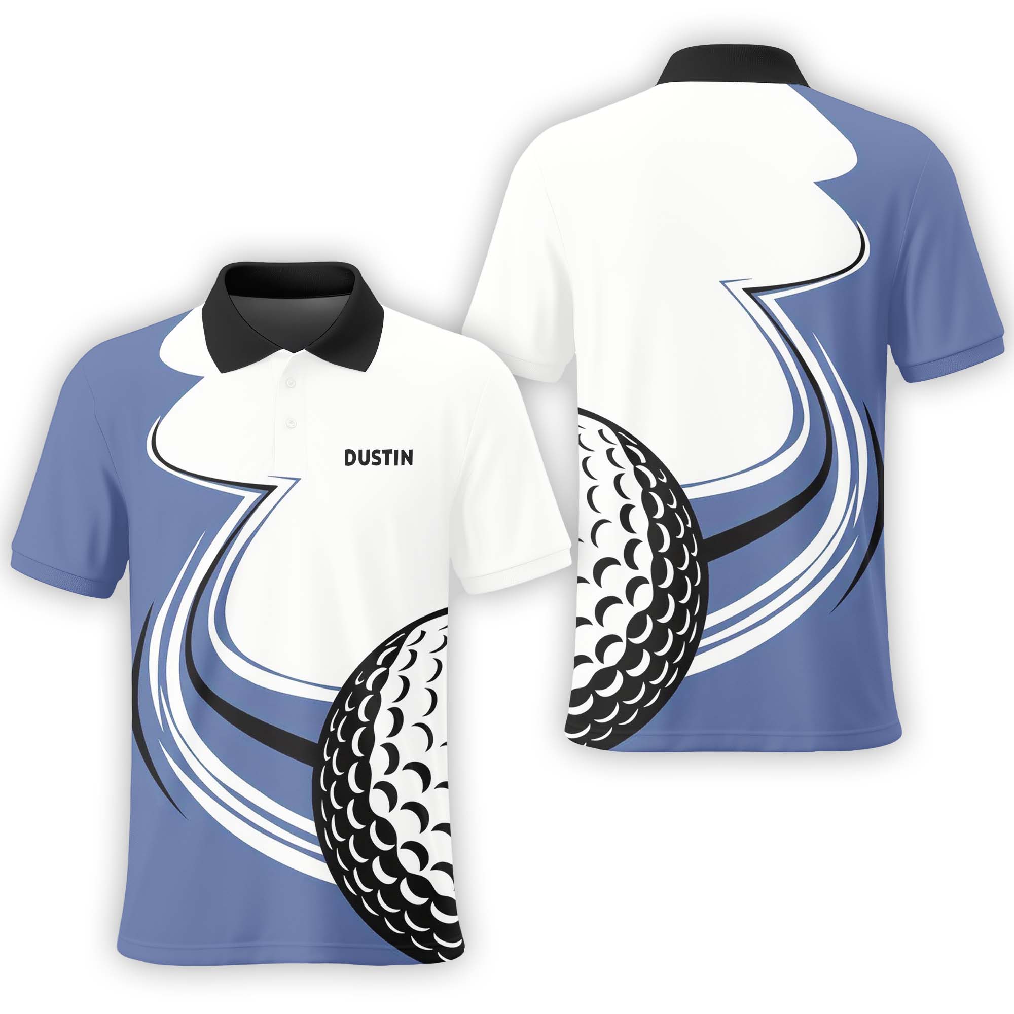 Custom Name Golf Polo Shirt, Golf Shirt, Gift For Golfers