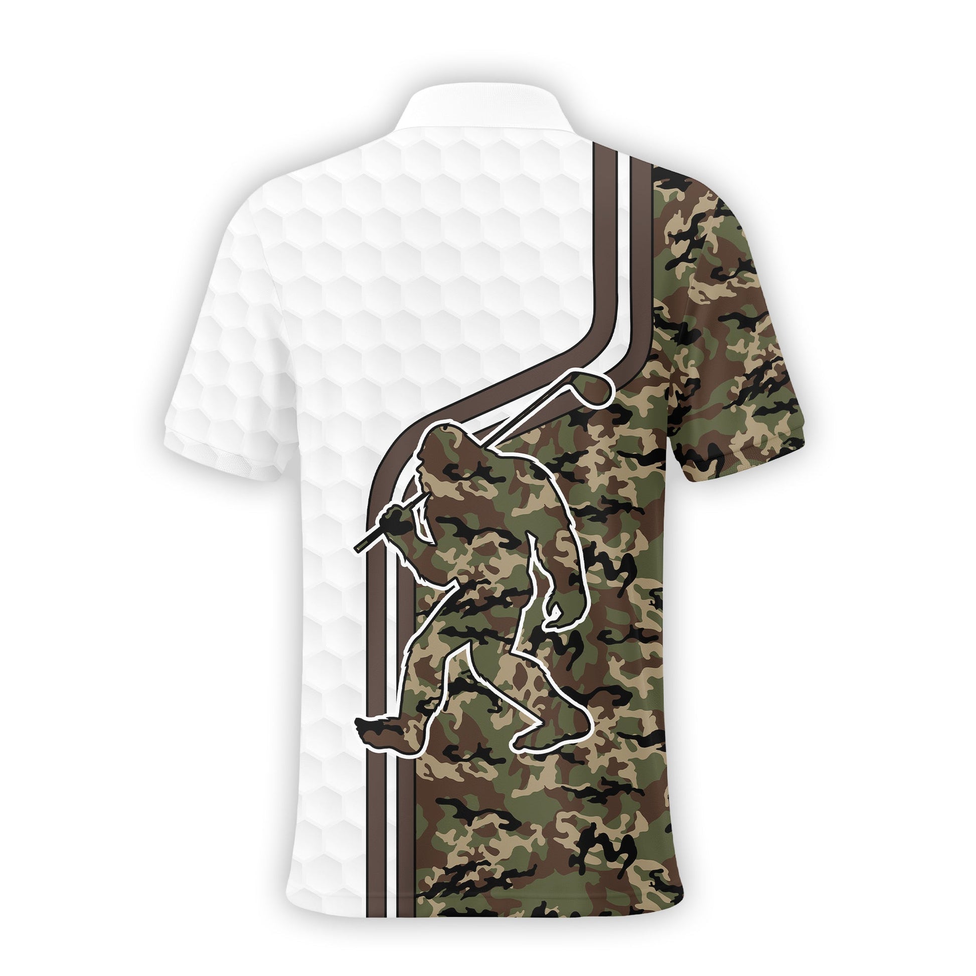 Camo Polo Shirt, Custom Polo Golf Shirt, Present For Golfer