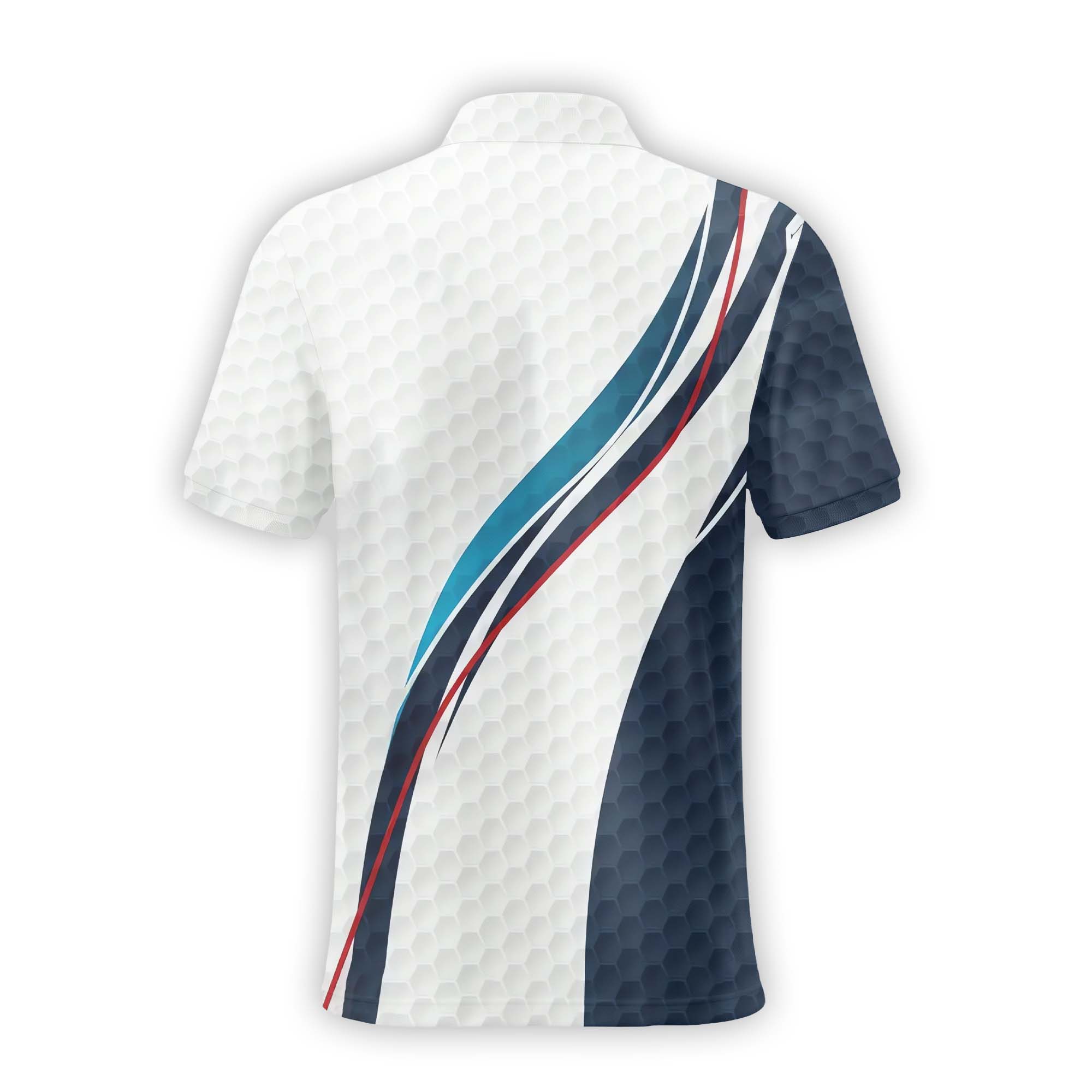 Geometric Pattern Personalized Golf Polo Shirt, Golf Shirt, Gift For Golfers