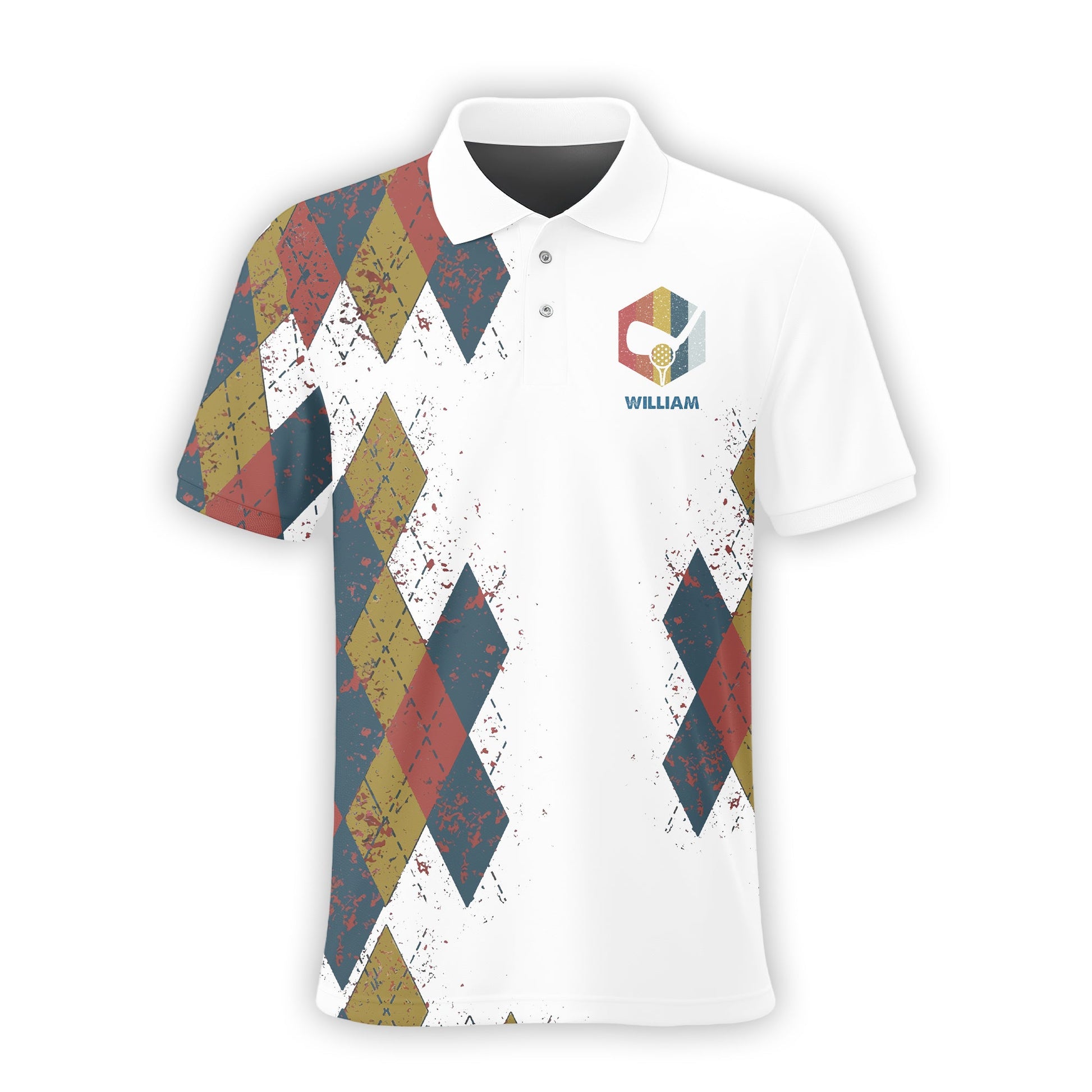 I Was One Under Today , Custom Polo Golf Shirt, Present For Golfer