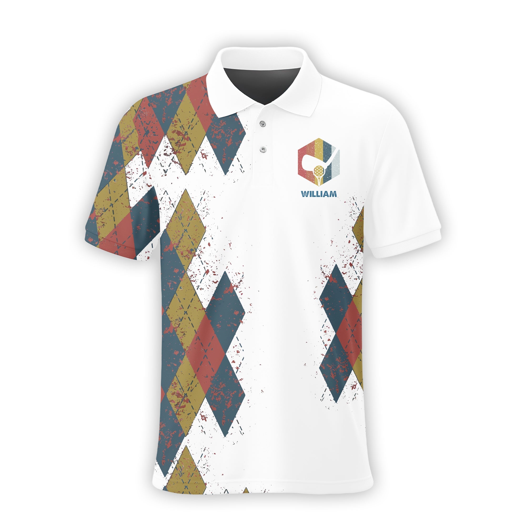 I Was One Under Today , Custom Polo Golf Shirt, Present For Golfer