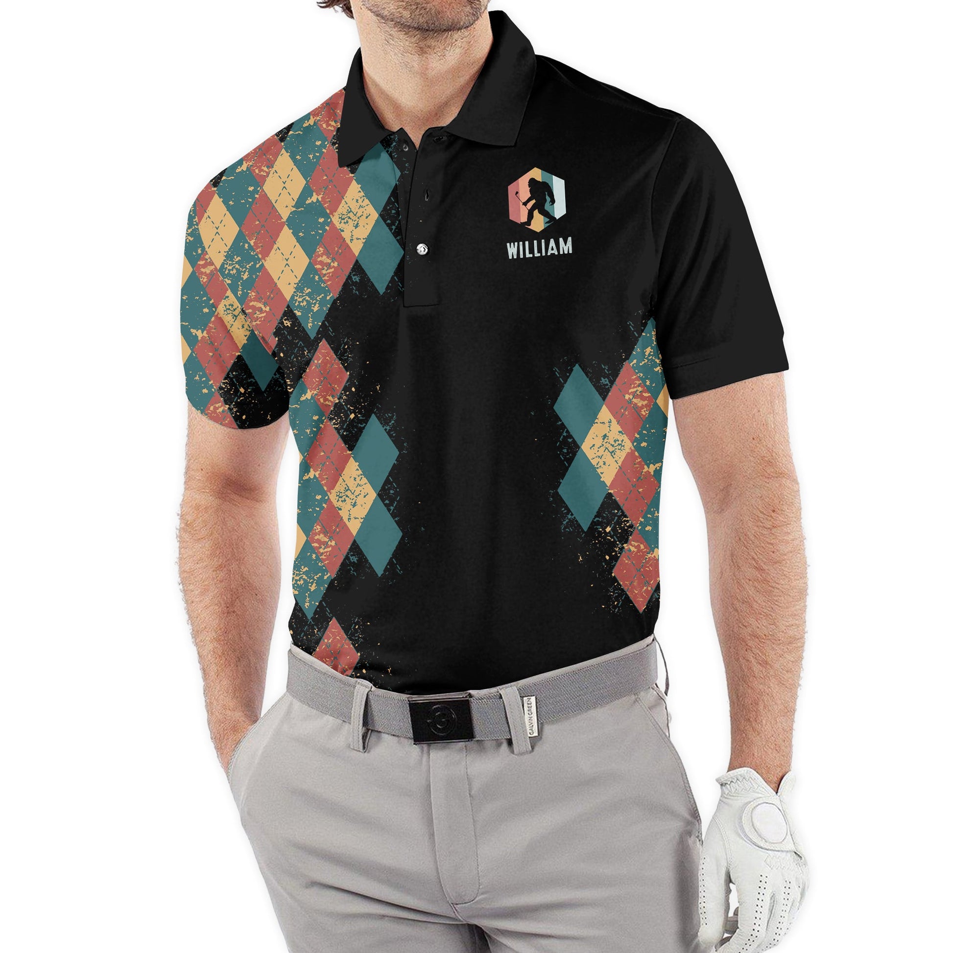 Not All Who Wonder Are Lost, Custom Polo Shirt, Present For Golfer