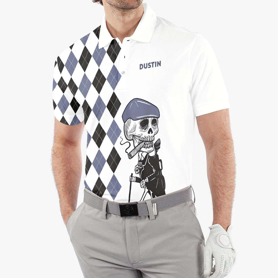 Swing Swear Drink Repeat Custom Name Golf Polo Shirt, Golf Shirt, Gift For Golfers