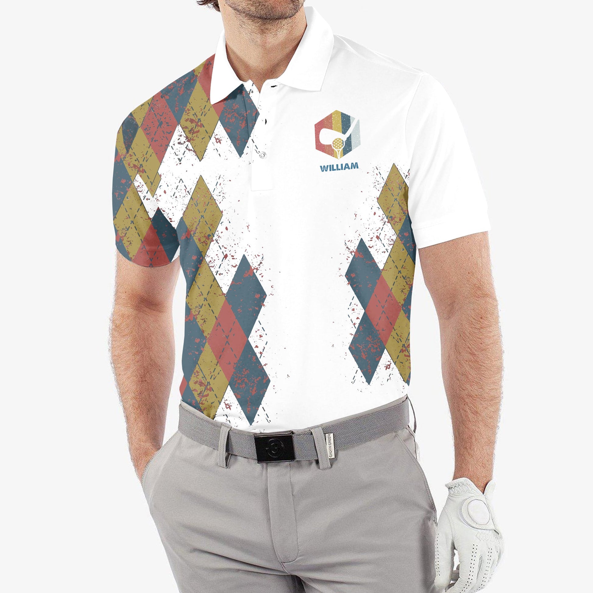 I Was One Under Today , Custom Polo Golf Shirt, Present For Golfer