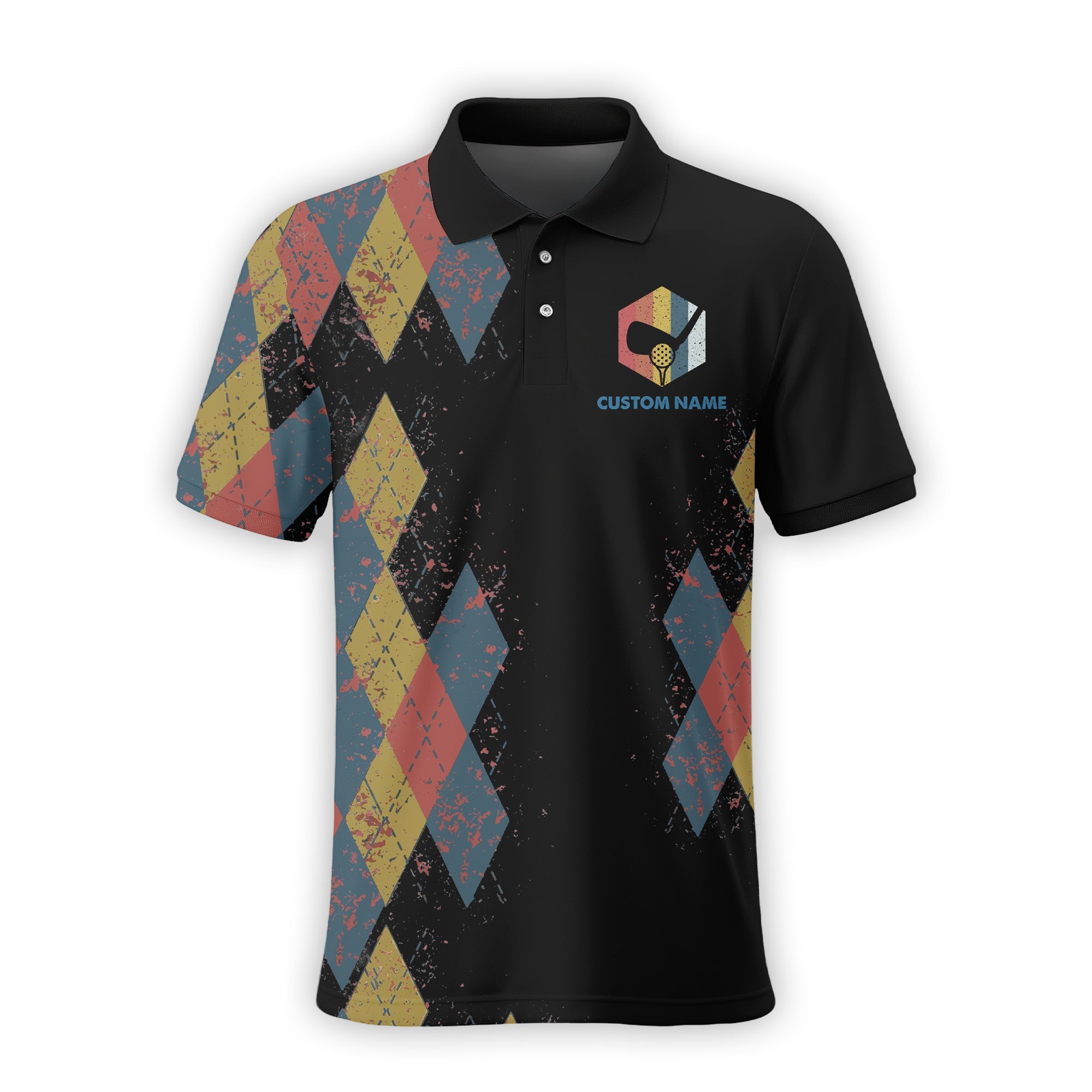 I Was One Under Today , Custom Polo Golf Shirt, Present For Golfer