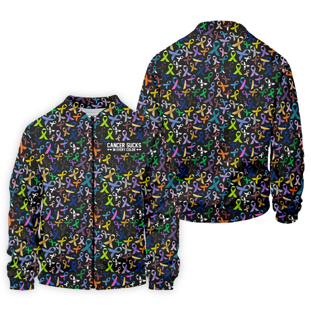 Cancer Sucks In Every Color Golf Tops For Men, Mens Golf Polo Shirts, Cancer Awareness Shirt, Cancer Survivor Shirt