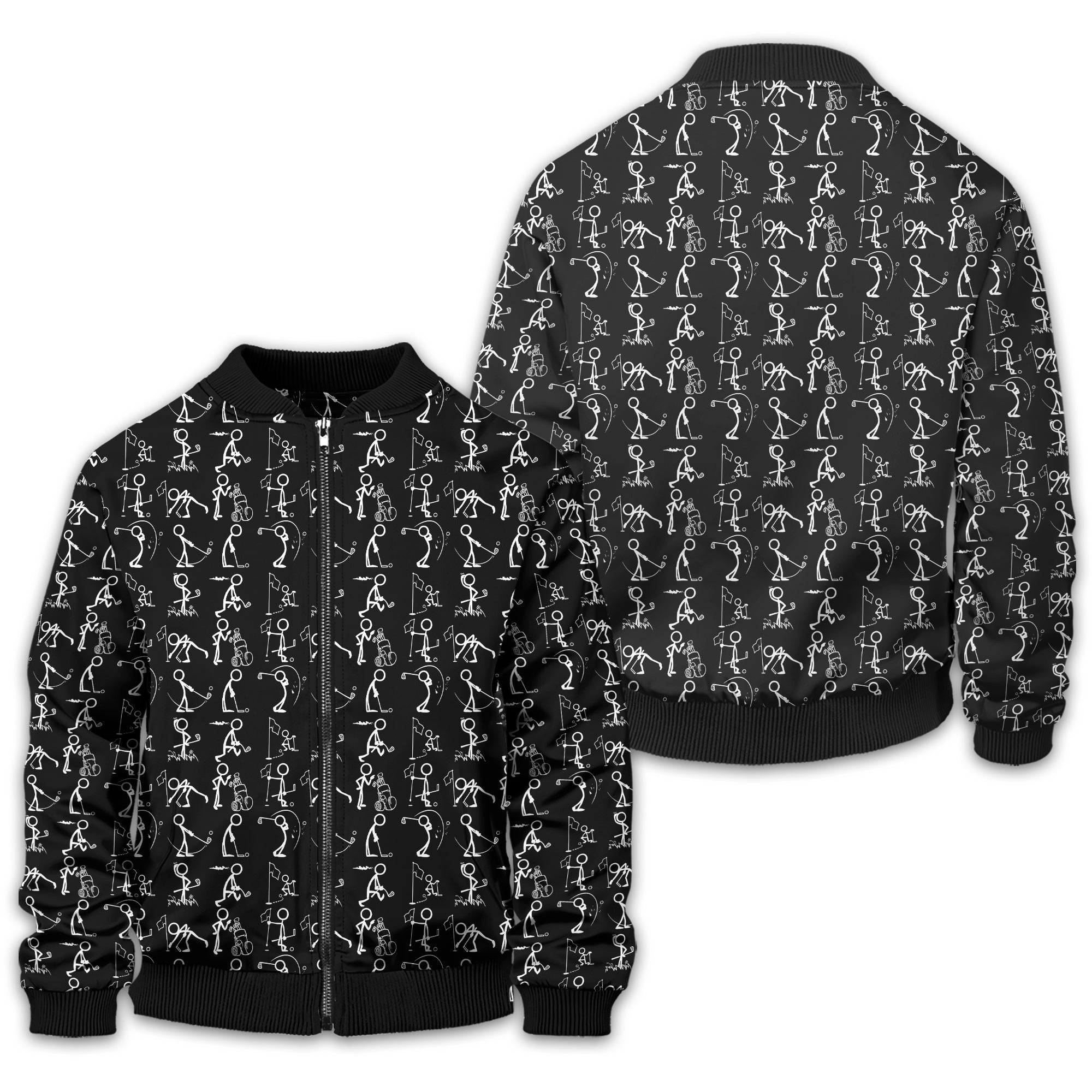 Black Golf Polo Shirt, Funny Golf Shirt, Gift For Golfers