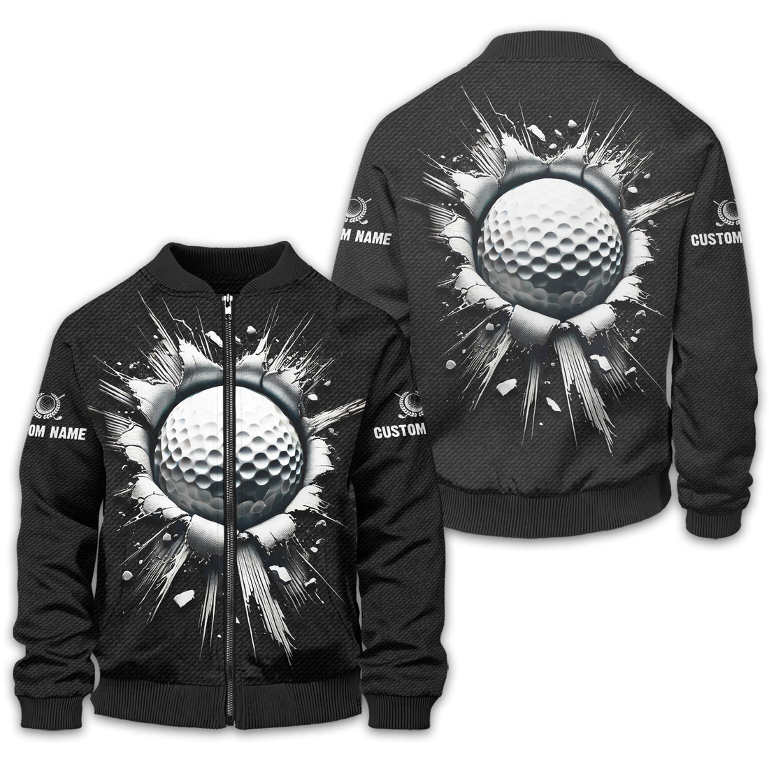 Personalized Black Golf Polo Shirt, Golf Shirt, Gift For Golfers