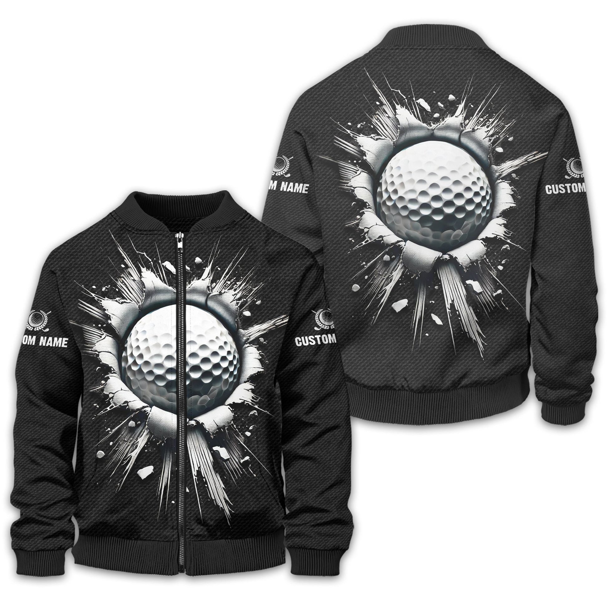 Personalized Black Golf Polo Shirt, Golf Shirt, Gift For Golfers