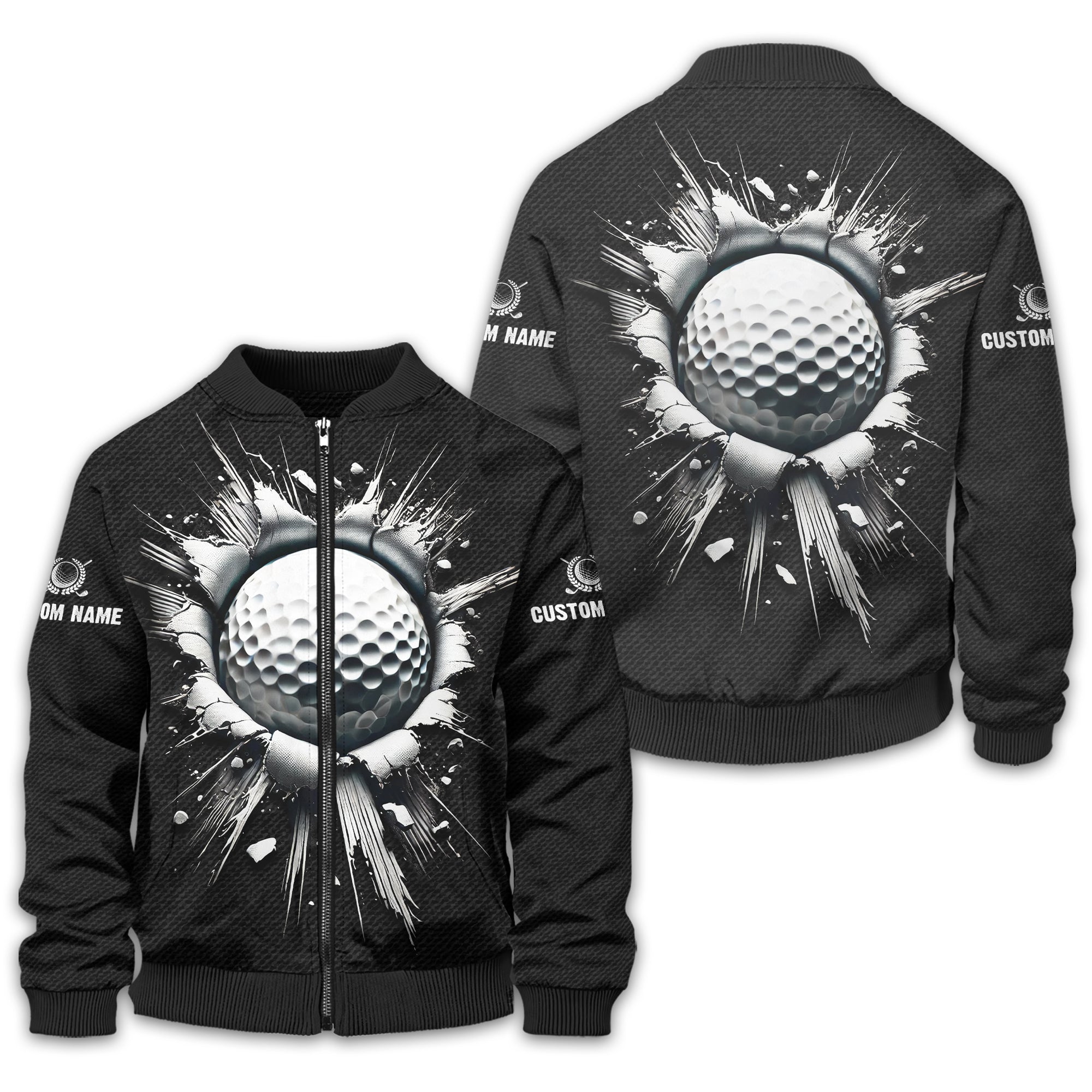 Personalized Black Golf Polo Shirt, Golf Shirt, Gift For Golfers