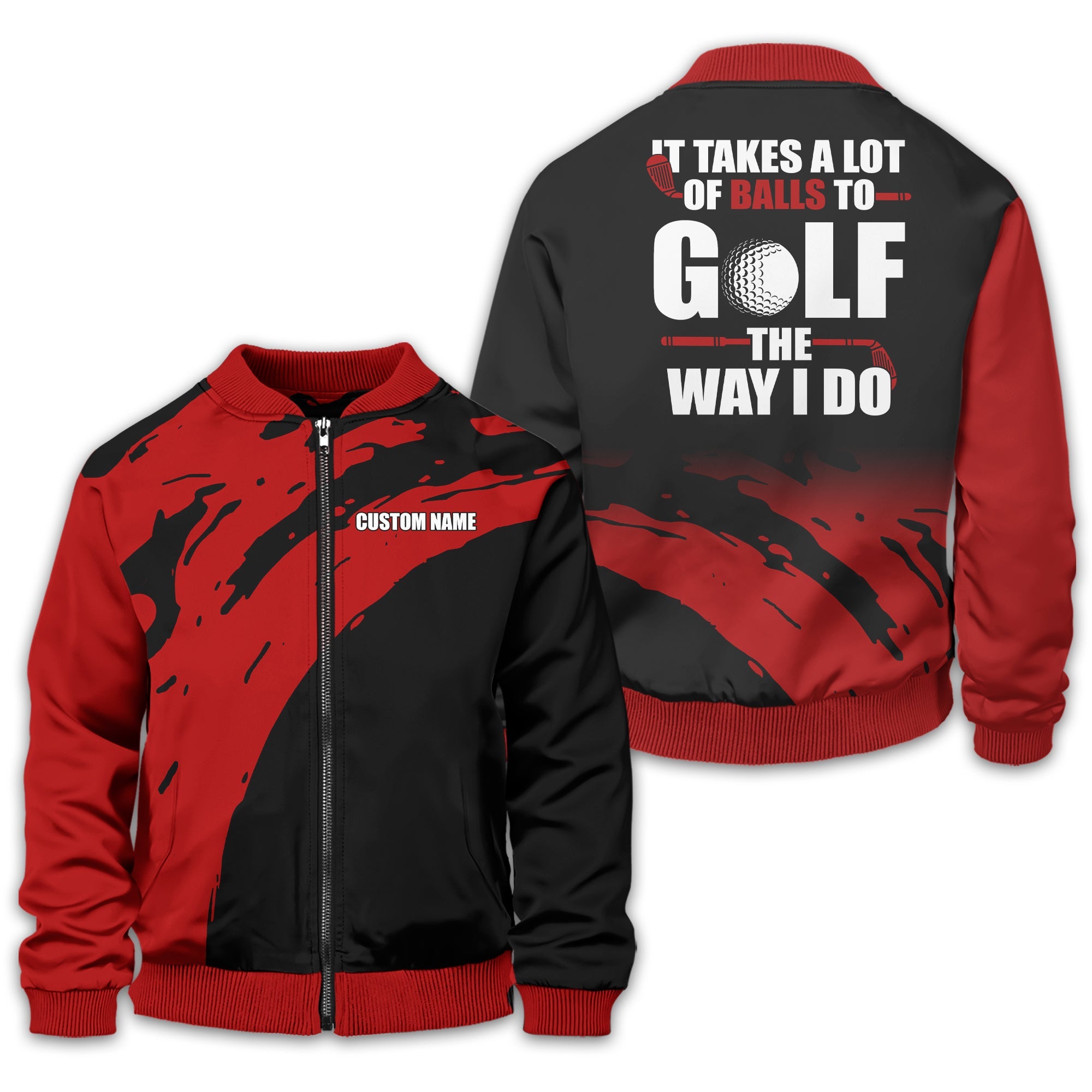 It Takes A Lot Of Balls To Golf The Way I Do Personalized Golf Polo Shirt, Golf Shirt For Men, Gift For Golfers